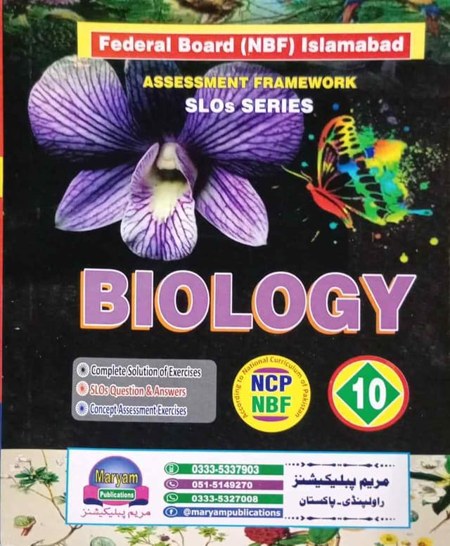 MARYAM KEY TO BIOLOGY BOOK 10 SLOs SERIES