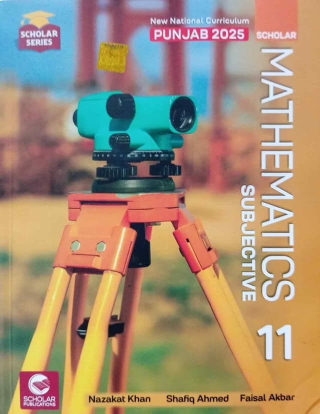 SCHOLAR SERIES MATH 11 SUBJECTIVE